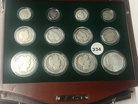 Complete PDS Mint Set Barber Quarters, Dimes, Halves
