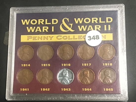 WWI & WWII Penny Collection