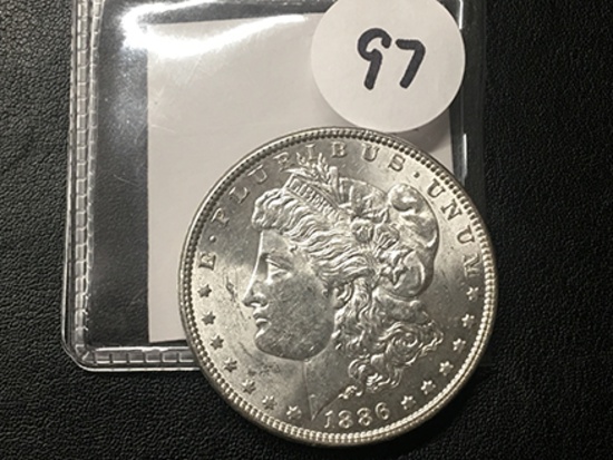 1886 Morgan Dollar, BU