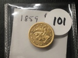 1859 $2 1/2 Liberty Gold