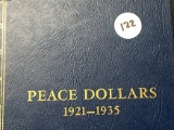 3x$ 1922, 1923-S, 1925 Peace Dollars (In Book)