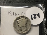 1916-D Mercury Dime 