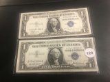 Lot of 2 1935-A & 1957 $1 Silver Certificates