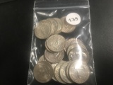 Lot of 19 Mixed Date Washington Silver Quarters, Better Grade