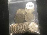 Lot of 20 Silver War Nickels