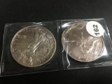 2x$ 1991 & 1997 American Eagle Dollars