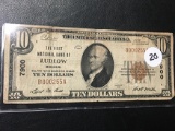 1929 $10 Ludlow MO Bank Note