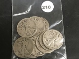 10x$ 1940's Liberty Half dollars