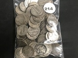 Lot of (134) Mercury Dimes