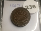 1867 2 Cent Piece