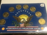 (8) 1992 Shell Presidential Collector Coins
