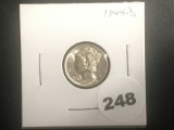 1944-D Mercury Dime FSB