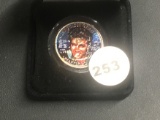 Elvis painted quarter