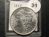 1888 Morgan Dollar, BU