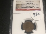 1909 VDB Lincoln Cent, NGC Genuine