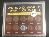 WWI & WWII Penny Collection