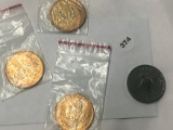 Lot of 4 Tokens, Statehood etc.