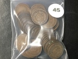 Lot of (50) Full date Indian Cents