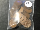 Lot of (50) Majority Teens & 20s Lincoln Cents