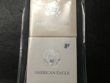 2x$ 1993, 1995, Silver Eagles (In Cases)