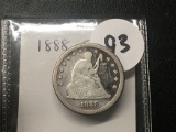 1888-S Seated Quarter