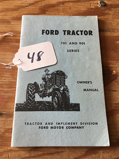 Ford 701 and 901 Series Owner Manual