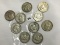 Lot of 10 Franklin Half Dollars