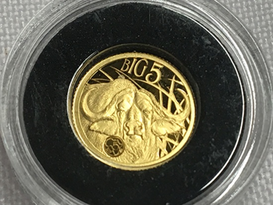2019 0.5g Fine Gold 1,000 Francs Big Five Proof