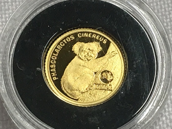 2018 0.5g .999 Gold 2 1/2 Dollar Australia Big Seven Proof