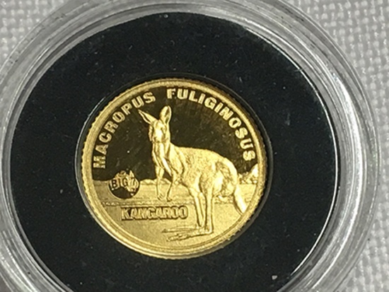 2018 0.5g .999 Gold 2 1/2 Dollar Australia Big Seven Proof