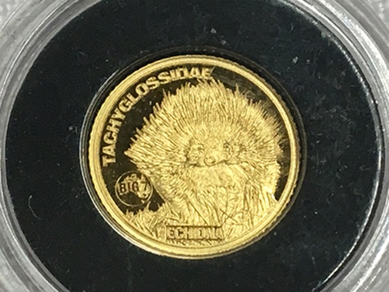 2018 0.5g .999 Gold 2 1/2 Dollar Australia Big Seven Proof