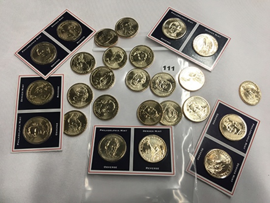 Lot of 26 Presidential $1 Coins Unc.
