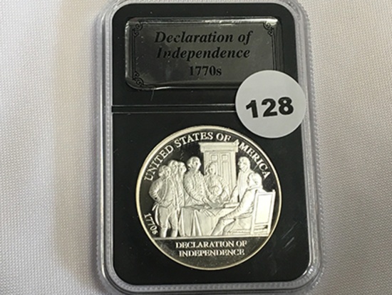 1 oz Silver Round 1770â€™s Declaration of Independence