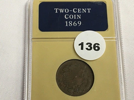 1869 2 Cent Piece