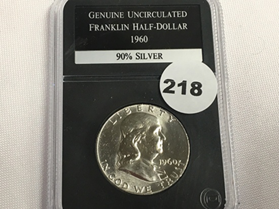 1960 Franklin Half Unc
