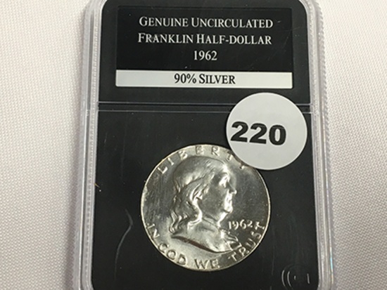 1962 Franklin Half Unc