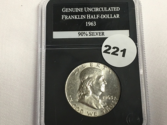 1963 Franklin Half Unc
