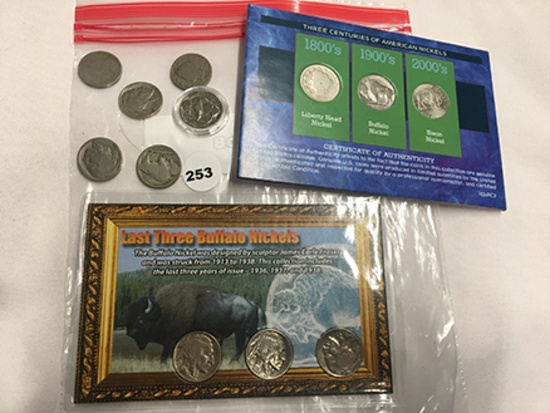 Bag of 8 BF & 3 V Nickels
