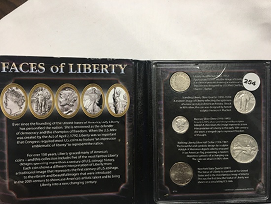 Faces of Liberty (5) Coins