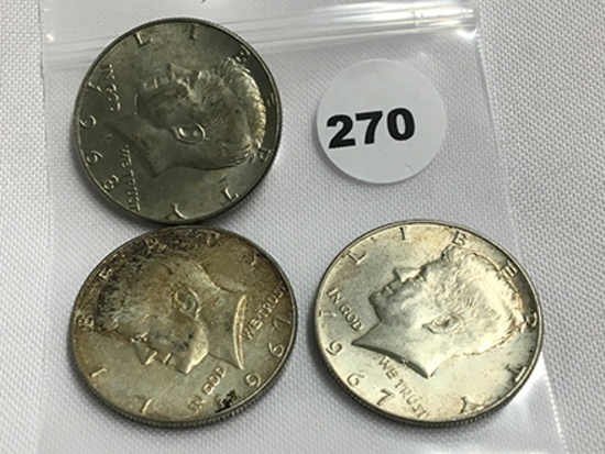 3-40% Silver Kennedy Halves