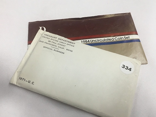 1971 and 1984 US Mint Sets