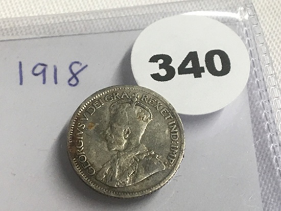 1918 Canada 10 Cent Silver
