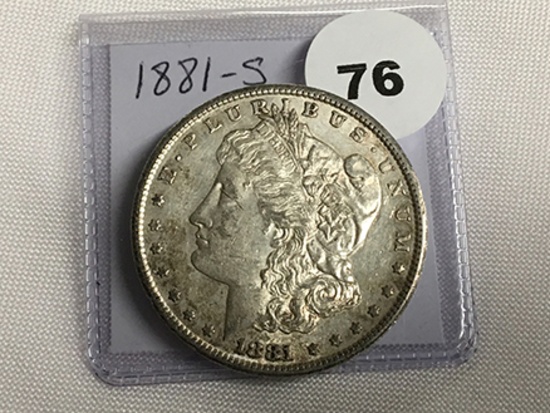 1881-S Morgan Dollar AU