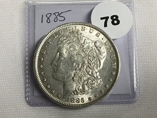 1885 Morgan Dollar AU