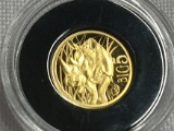 2019 0.5g Fine Gold 1,000 Francs Big Five Proof