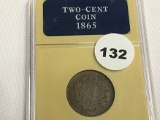1865 2 Cent Piece