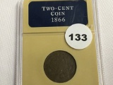 1866 2 Cent Piece