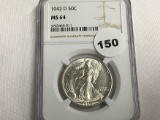 1942-D Walking Liberty Half NGC MS 64