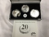 American Eagle 20th Anniversary Silver Coin Set (3 Eagles)