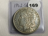 1902-S Morgan Dollar AU
